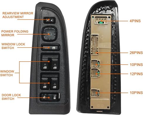 15883320 Master Power Window Switch &Bezel for 2003-2007 Chevy Avalanche Silverado Suburban Tahoe GMC Yukon Sierra, Cadillac Escalade# 920-020 in Kuwait