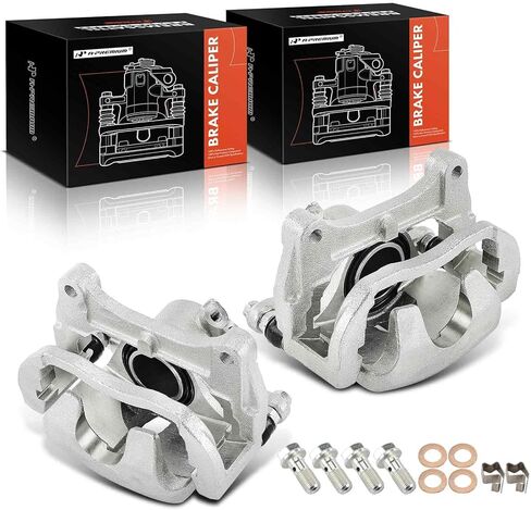 A-Premium Disc Brake Caliper Assembly with Bracket Compatible with Mazda RX-8 RX8 2004-2011 - Front Driver and Passenger Side, 2Pcs in Saudi Arabia