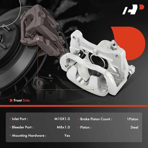A-Premium Disc Brake Caliper Assembly with Bracket Compatible with Mazda RX-8 RX8 2004-2011 - Front Driver and Passenger Side, 2Pcs in Saudi Arabia