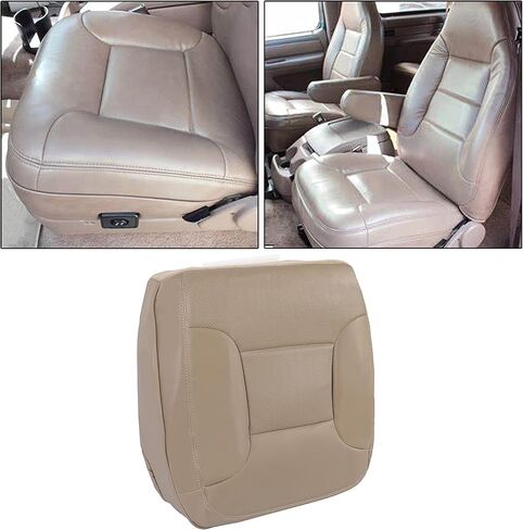 KUAFU Seat Bottom Cover Compatible with 1992-1996 Ford Bronco Eddie Bauer/XLT/XLT Sport/Nite Edition/ 4X4/ 2WD Artificial Leather Med Mocha Tan - Passenger Side in Saudi Arabia
