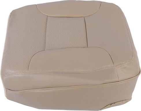 KUAFU Seat Bottom Cover Compatible with 1992-1996 Ford Bronco Eddie Bauer/XLT/XLT Sport/Nite Edition/ 4X4/ 2WD Artificial Leather Med Mocha Tan - Passenger Side in Saudi Arabia