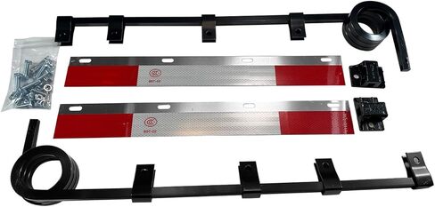Semi Truck Trailer Straight Bar Type Truck Mud Flap Hangers Kit & Pair Polymer Mud Flaps 24"x 24",3 Coil Dampening Springs,Universal Fit Semi Trucks Trucks, Trailers, RVs and so on in Saudi Arabia
