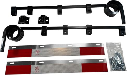 Semi Truck Trailer Straight Bar Type Truck Mud Flap Hangers Kit & Pair Polymer Mud Flaps 24"x 24",3 Coil Dampening Springs,Universal Fit Semi Trucks Trucks, Trailers, RVs and so on in Saudi Arabia