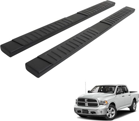Munarater 6 Inch Running Boards - Side Steps, Black - Replacement for R-a-m 1500, 2500, 3500 Crew Cab in Saudi Arabia