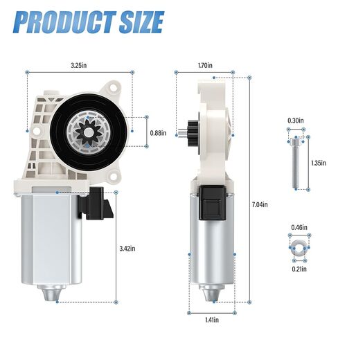 80-03129-90 Electric Side Step Running Board Motor Replacement Compatible with GM Dodge Hummer AMP Research Step Running Board Motor, Replace A10049-113 80-03129-90 in Kuwait