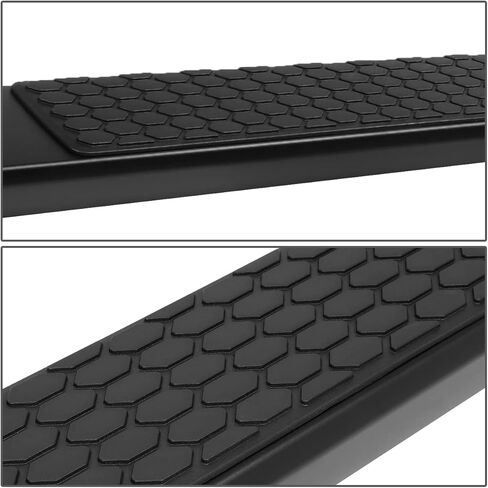 DNA Motoring 5 Inches Running Boards Compatible with 15-20 F150 Super Cab, Powdercoated Stainless Steel Side Step Neft Bars, STEPB-ZTL-8240-SSBK in Saudi Arabia