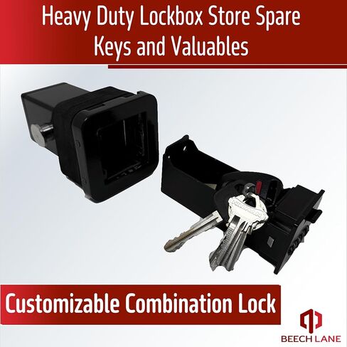 Beech Lane Combination Locking Hitch Storage Vault (Short Bolt (Fits Standard 2x2 Hitch Receivers)) in Kuwait