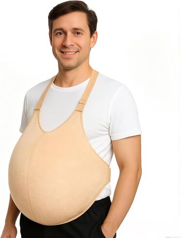 Adjustable Santa Belly Costume – Fillable Fat Belly Suit for Men & Women, Fake Stomach Padding, Big Belly Fat Suit for Halloween, Holiday, Theatrical & Funny Costumes in Kuwait