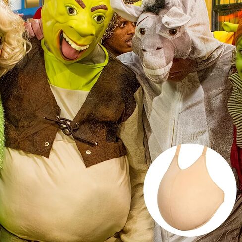 Adjustable Santa Belly Costume – Fillable Fat Belly Suit for Men & Women, Fake Stomach Padding, Big Belly Fat Suit for Halloween, Holiday, Theatrical & Funny Costumes in Kuwait