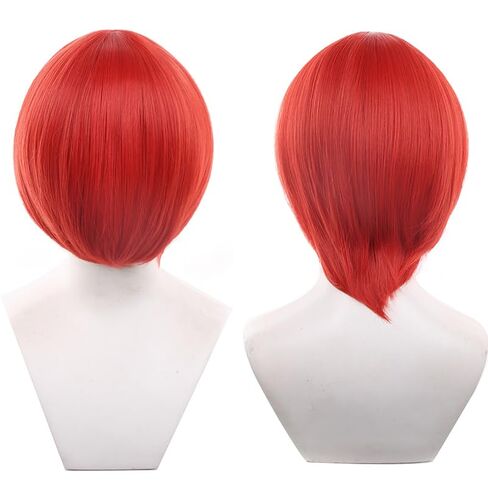 003-لون رمادي فاتح 30 سنتيمتر/1 قدم أنيمي تسريحات الشعر الذكور شعر مستعار مقاوم للحرارة شعر مستقيم قصير الشعر الاصطناعية in Kuwait