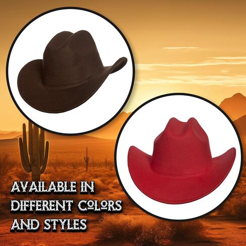 UNDERWRAPS Blue Denim Cowboy Hat - Cowboy Hats for Men and Women, Western Costume Accessories, 4th Of July Hat, Music Festival, Rodeo Hat (One Size Fits Most) in Saudi Arabia