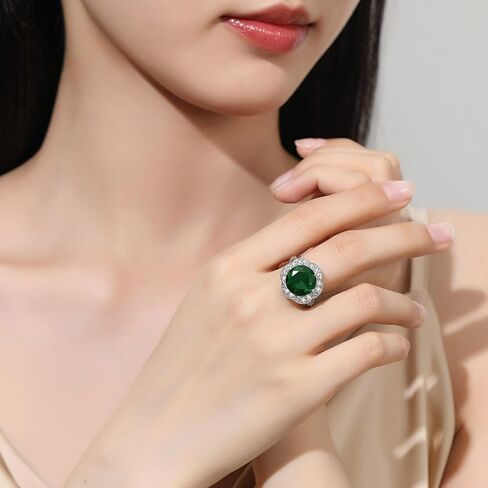 4 قطع مجموعة كبيرة الحجم زركونيا زهرة قلادة قلادة أقراط خاتم التنس سوار مجموعة الفضة كريستال أزياء مجوهرات قابلة للتعديل للنساء زوجة حفلة موسيقية هدايا الزفاف in Kuwait