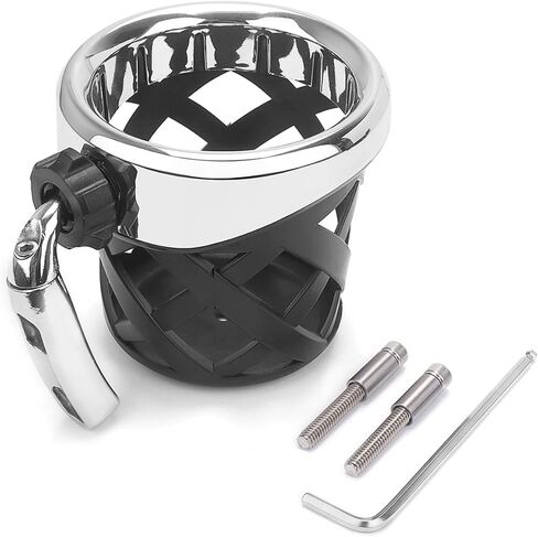 Motorcycle Cup Holders Handlebar Drink Holder Fits for Honda Goldwing GL1800 GL 1800 Trike 2001-2021 F6B 2013-2021(Chrome) in Kuwait