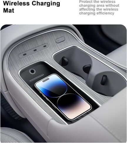 حامل أكواب سيليكون Hyundai Palisade 2026 - قطعتان من حصيرة إدراج حامل الأكواب + حصيرة سيليكون لمنطقة الشاحن لعام 2026 Palisade (SE/SEL Convenience/SEL Premium/XRT PRO/Limited/Calligraphy) والملحقات الهجينة in Kuwait