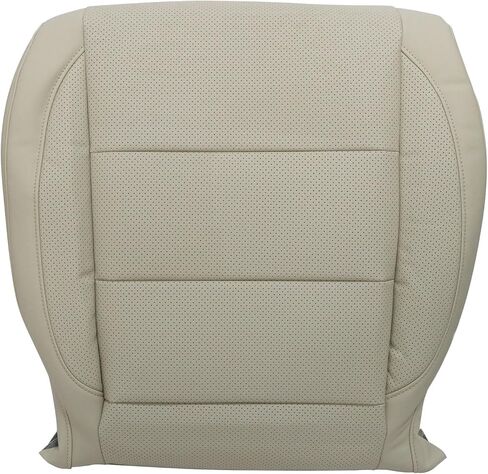 SecosAutoparts Driver Side Bottom Replacement Perforated Leather Seat Cover Cornsilk Beige Tan Compatible with Volkswagen Jetta 2006 2007 2008 2009 2010 in Saudi Arabia