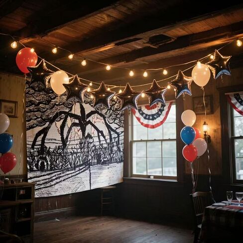 LUNDOME الرعب الوحش نسيج 59x51in- زاحف العقل الطيارة مع ليلة داكنة السماء الحمراء الرعد رأسا على عقب خلفية ل، ديكورات الحفلات صور راية الدعائم in Kuwait