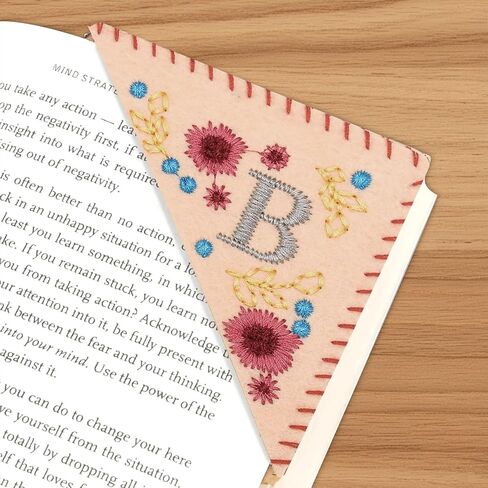 Embroidered Book Marks for Reading- Handmade Bookmark for Book Lovers, Personalized Bookmark with Artistic Stitch Design (Fall, E) in Saudi Arabia