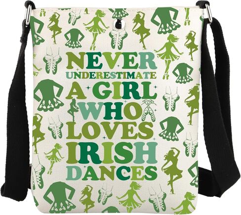 JYTAPP Irish Dancer Crossbody Bag Irish Dancer Gift Irish Dance Bag Irish Dance Teacher Gift Irish Gift Irish Dance Era Bag in Kuwait