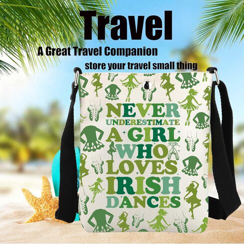 JYTAPP Irish Dancer Crossbody Bag Irish Dancer Gift Irish Dance Bag Irish Dance Teacher Gift Irish Gift Irish Dance Era Bag in Kuwait