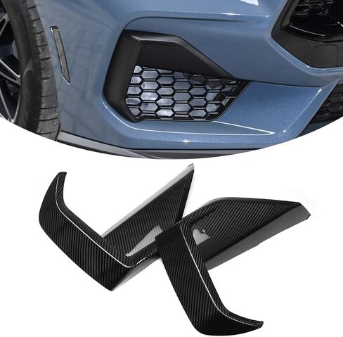 Jogon ألياف الكربون الضباب ضوء الجفن غطاء الحاجب الكسوة لفورد موستانج S650 الرياضة GT بريميوم كوبيه 2024 2025 2026 المصد الأمامي الجانب تنفيس الضباب مصباح ديكور in Kuwait