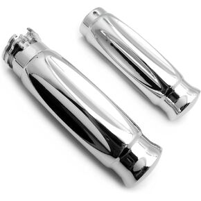 AfterMokit Replacement 1 inch Handlebar Grips for Harley Davidson Sportster XL883 XL1200 Chrome Fat Grips in Kuwait
