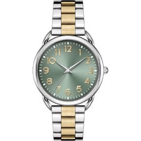 Bisley 35MM Women Watch Stainless Steel Bracelet with Magnetic Clasp Easy to Adjust Wrist Size Without Tool Arabic Number Easy to Read Watch in Kuwait