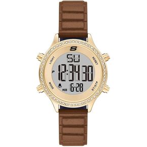 Skechers Women's Aliso Digital Brown Polyurethane Watch (Model: SR6343) in Kuwait
