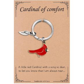 Sympathy Gifts for loss of Loved One Cardinal Keychain Key Chain Key Ring Comfort Funeral Bereavement Gifts Memorial for Loss of Loved Ones Mom Dad Miscarriage Gift Condolence Gift for Grieving Friend in Kuwait