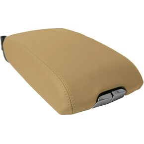 Center Console Lid Armrest Cover Leather Compatible with Cadillac SRX 2010-2016 Beige Tan in Kuwait