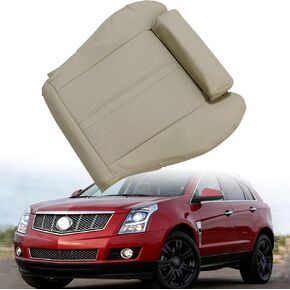 Mythoria Front Driver Side Bottom Replacement Perforated Leather Seat Cover Tan Compatible with Cadillac SRX 2010 2011 2012 2013 2014 2015 2016 in Kuwait