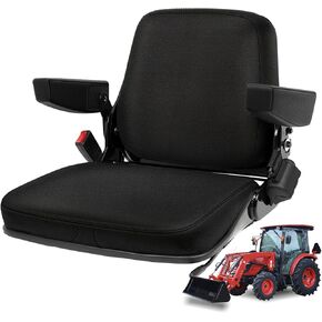 Seat Cover Compatible with 2015+ Kioti CK,DK and NS SeriesTractor Suspension, Heavy Duty Knitted Fabric in Kuwait