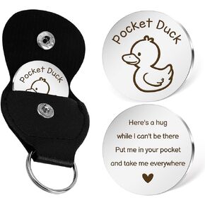 Duck Themed Gifts Duck Keychain Cute Animal Pocket Hug Token Emotional Support Gift Small Easter Christmas Gifts for Ducks Lovers Boyfriend Girlfriend Son Daughter Best Friend Women Men in Saudi Arabia