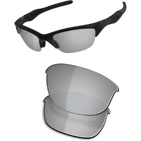 عدسات OSharp بديلة لنظارات Oakley Half Jacket 2.0 OO9144-62mm - مستقطبة عالية الدقة، معكوسة، حماية من الأشعة فوق البنفسجية in Kuwait