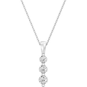 Itsy Bitzy by Gilded Sterling Silver Pendant Necklace, 0.10 CTTW, SI1 F-Color Lab Grown Diamond, 18" Chain with Spring-Ring Lock in Kuwait