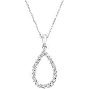 Itsy Bitzy by Gilded Sterling Silver Pendant Necklace, 0.10 CTTW, SI1 F-Color Lab Grown Diamond, 18" Chain with Spring-Ring Lock in Saudi Arabia