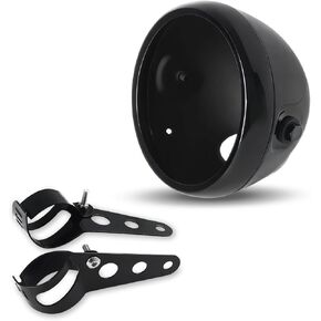 Two-pack: 1 * 5.75" Motorcycle Headlight Shell & a pair of 35-43mm Headlight Bracket in Kuwait