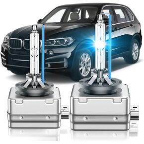 Fit for BMW 2007-2017 X3 X5 E70 F15 35i Xdrive 2008-2019 X6 2008-2016 535i E60 F10 M5 GT D1S HID Xenon Headlight Bulbs, High Low Beam Light Bulb, 8000K White Blue, Pack of 2 in Kuwait