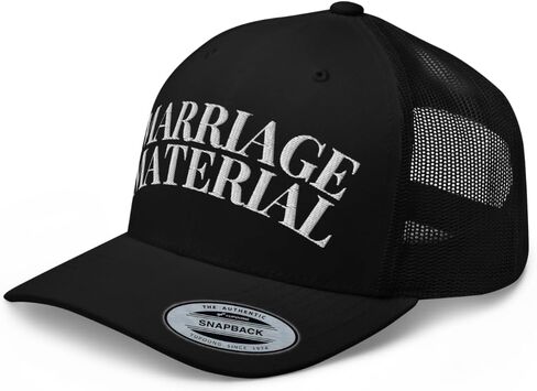 NG Marriage Material Embroidered Curved Bill Trucker Hat Mid Crown Adjustable Cap in Saudi Arabia