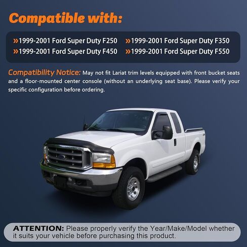 حامل أكواب وحدة التحكم المركزية متوافق مع 1999-2001 Ford Super Duty Truck F250 F350 F450 F550 أسود in Kuwait