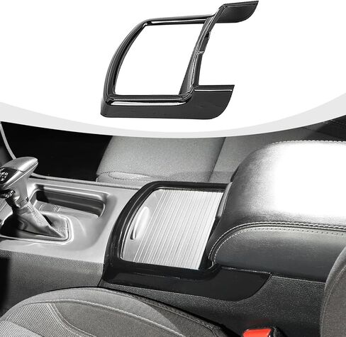 Carbon Fiber Cup Holder Panel Cover Trim Compatible with Dodge Charger & Chrysler 300C Accessories 2011-2025 in Saudi Arabia