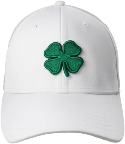Black Clover Unisex Premium Clover 1 White/Black Fitted Golf Hat, Small/Medium in Kuwait