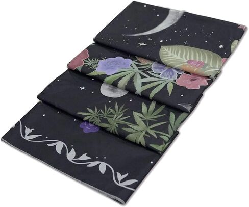 Kanuyee الأزهار القمر نسيج زهرة نسيج لغرفة النوم بوهو المفروشات الجدار شنقا الجمالية لغرفة النوم وغرفة المعيشة القمر 36 × 48 بوصة in Kuwait