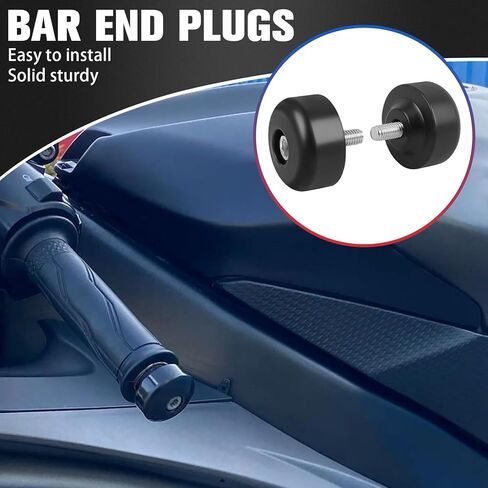 Motorcycle Handle Bar End Grips Plug Weights Hand Grips Plug Caps Replacement for Yamaha YZF R6 YZF-R6 2017-2025 YZF R1 YZF-R1 2020-2025 in Saudi Arabia