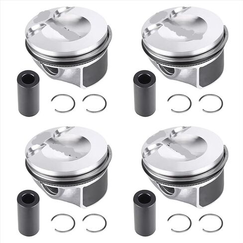Engine Piston And Rings Set 23mm 06H107065DM 06H107065CM Metal Compatible With A5 A4 2.0T in Saudi Arabia