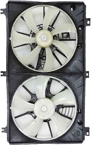 Dual Radiator and Condenser Fan Assembly Replaces# 1636131430, 1636331300 for Lexus IS250 2.5L 2014 2015, (1x) in Saudi Arabia