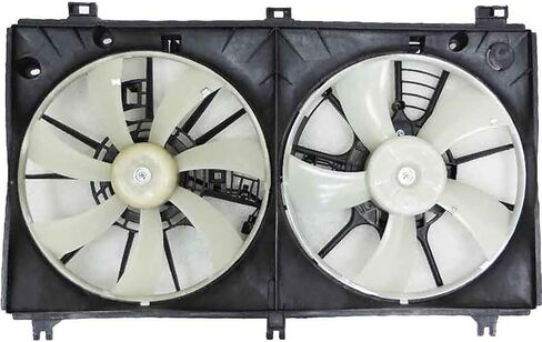 Dual Radiator and Condenser Fan Assembly Replaces# 1636131430, 1636331300 for Lexus IS250 2.5L 2014 2015, (1x) in Saudi Arabia