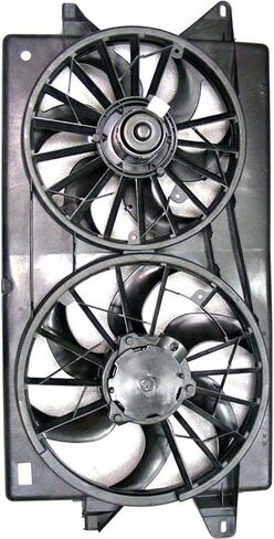 Dual Radiator and Condenser Fan Assembly Replaces# 75629, 621010 for Mercury Monterey 4.2L 2004 2005 2006 2007, for Ford Freestar 3.9L 2004 2005 2006, (1x) in Saudi Arabia