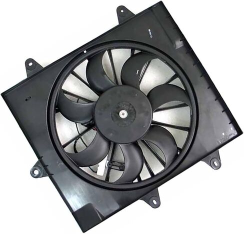 1 Piece Dual Radiator and Condenser Fan Assembly fits Chrysler PT Cruiser 2004 2005 Replacement 5127726AA in Saudi Arabia