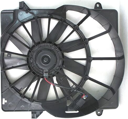 مجموعة مروحة الرادياتير والمكثف المزدوج تحل محل # 621391، CF13046 لسيارة جيب ليبرتي 3.7L 2008 2009 2010 2011 2012، (1x) in Saudi Arabia