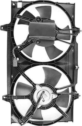 Dual Radiator and Condenser Fan Assembly Replaces# FA70059, 214815B600 for Nissan Altima 2.4L 1993 1994 1995 1996 1997, (1x) in Saudi Arabia